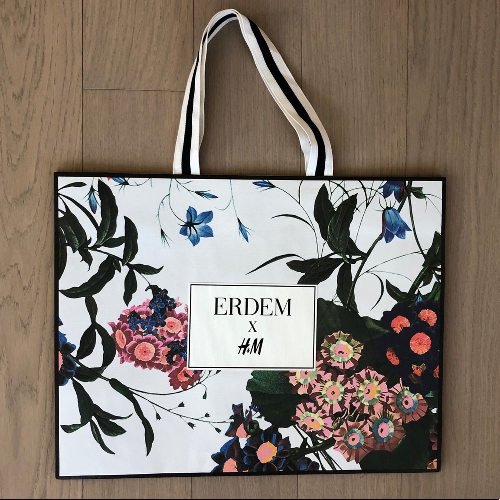 Erdem x H&M big shopping bag